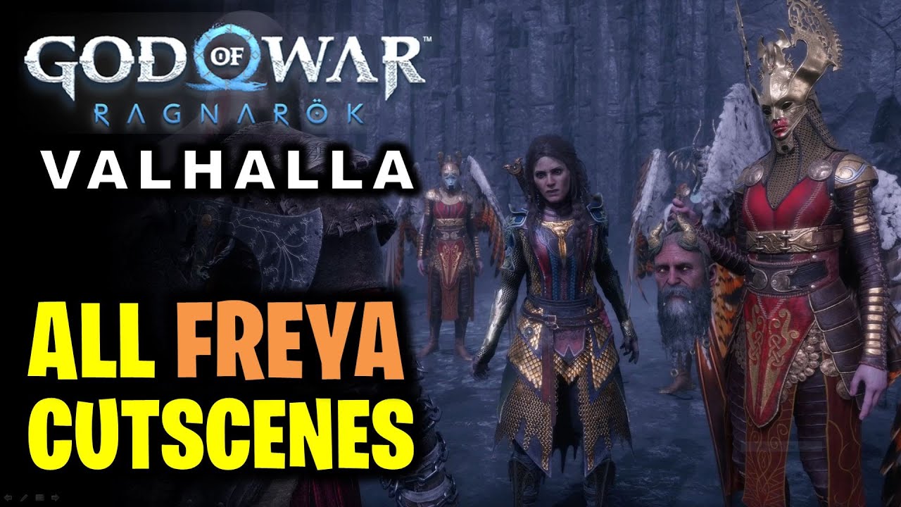 All Freya Cutscenes in Valhalla | God of War Ragnarok (Valhalla DLC)