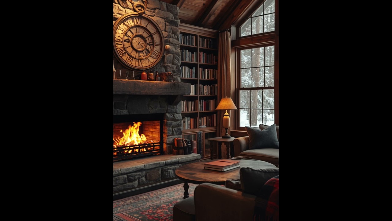 Autumn Cabin on a Quiet 🍁 Gentle Jazz Music for Study & Peaceful Moments