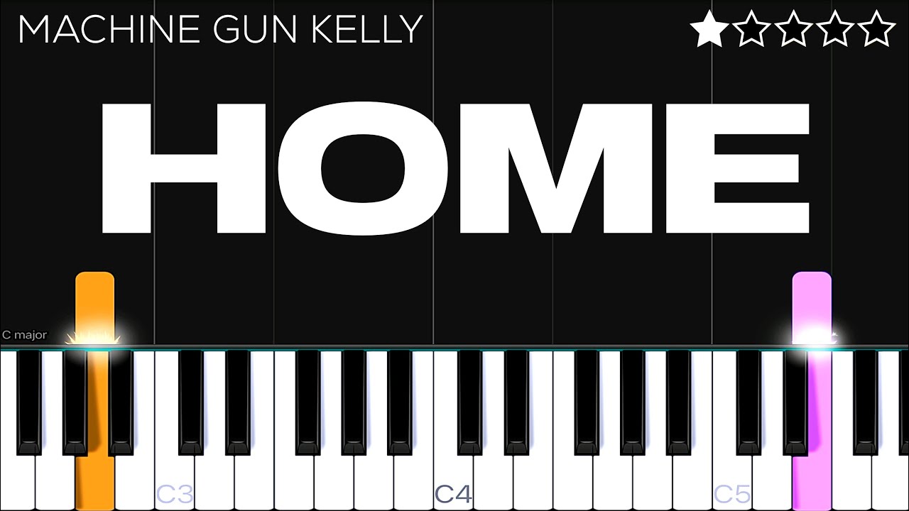 Machine Gun Kelly, X Ambassadors & Bebe Rexha - Home (from Bright: The Album) | EASY Piano Tutorial