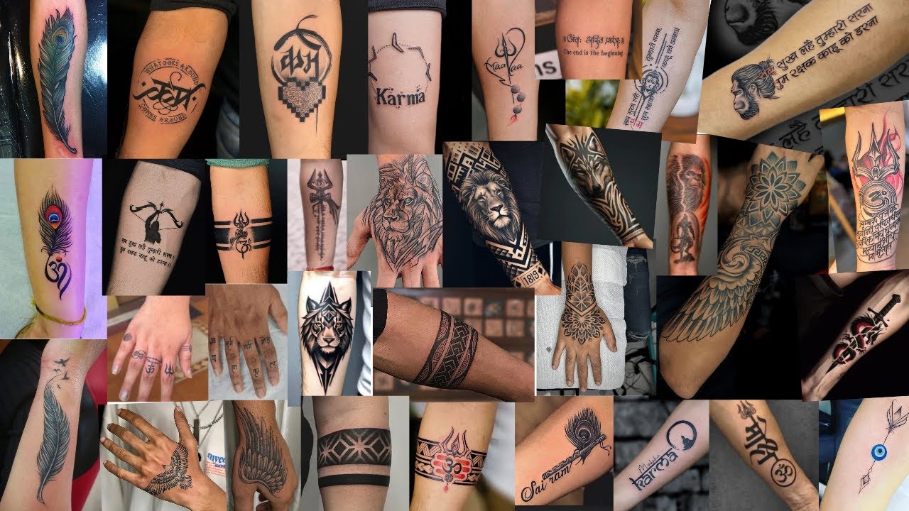 Latest Tattoo Designs For Men l Small Tattoo Designs For Hands l Triangle Hand Band Tattoo...