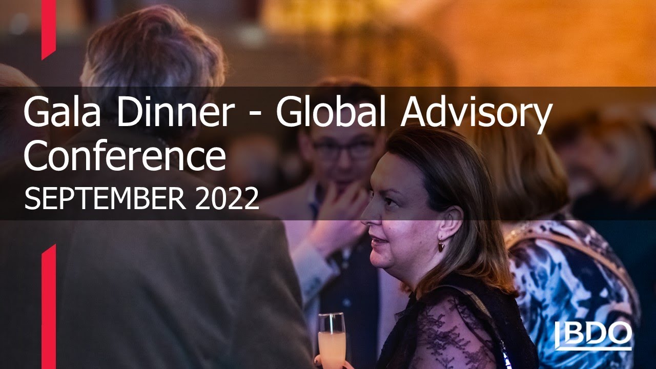 Gala Dinner BDO Global Advisory Conference 2022
