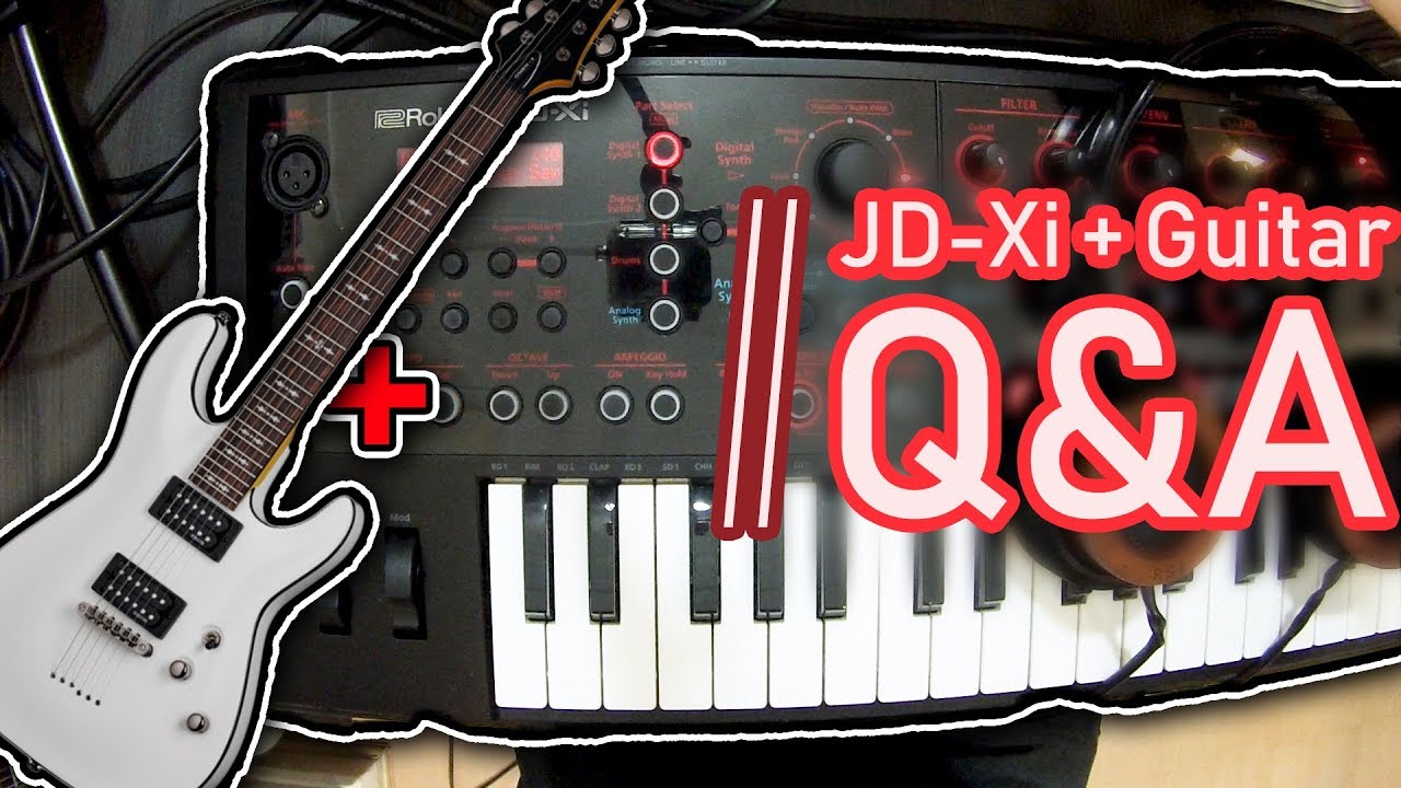 Playing a Roland JD-Xi with a guitar - Latency? Chords? Tracking? Q&A!