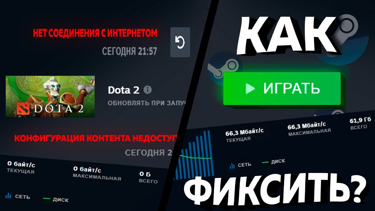 Что делать если STEAM пишет НЕТ СОЕДИНЕНИЯ С ИНТЕРНЕТОМ?