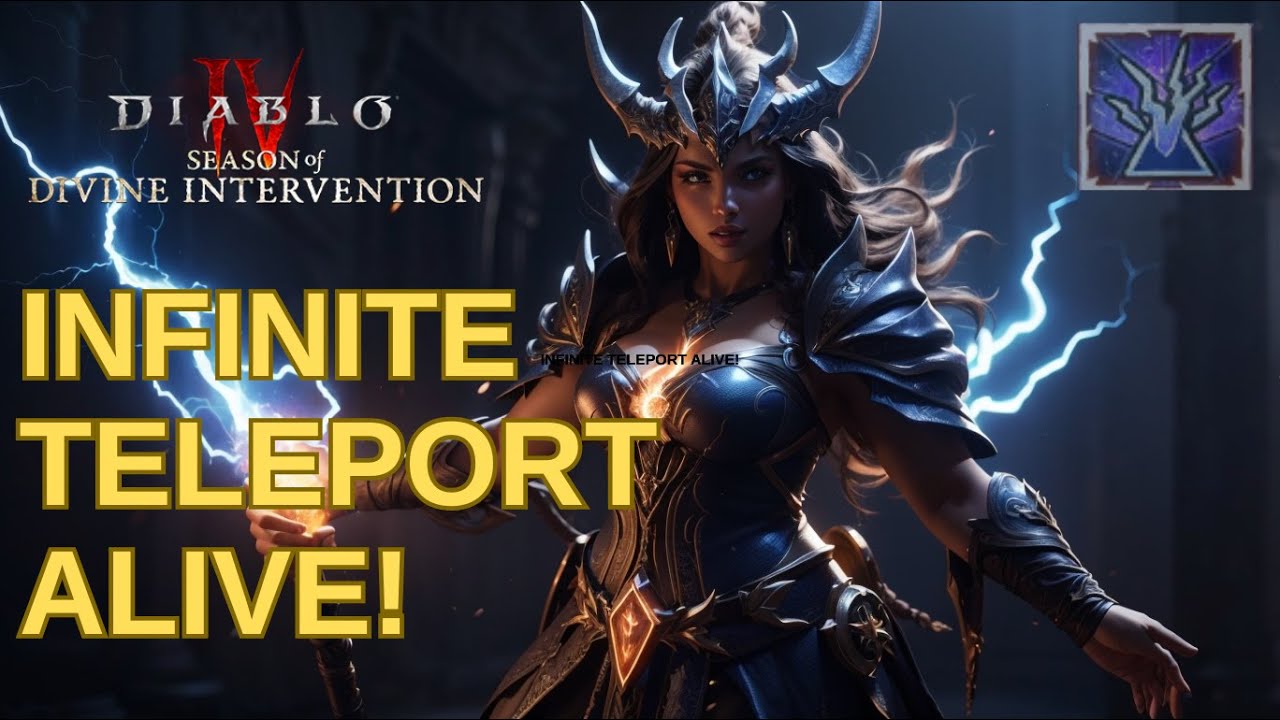 THE FASTEST FARM BUILD! Infinite Teleport and Mana &mdash; Crackling Energy Sorcerer in D4 Season 12.