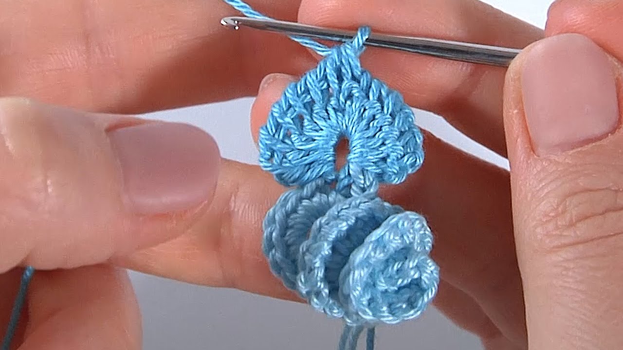CROCHET BEAUTY/ 3D Crochet/ Crochet Flower Leaves Petals