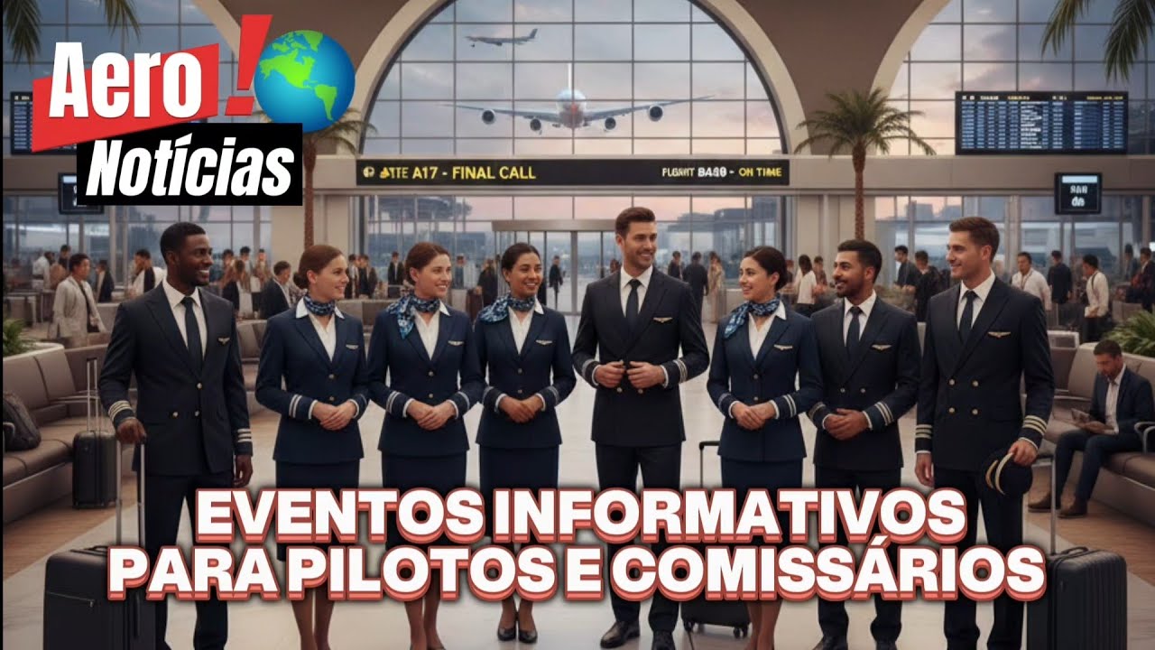 Eventos Informativos para Pilotos e Comissários de Voo
