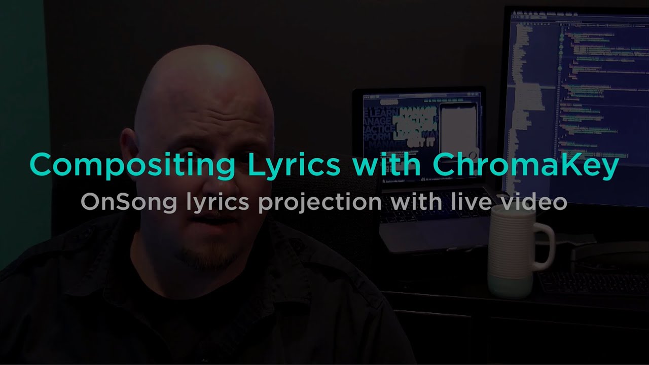 Composition Lyrics with Chroma Key