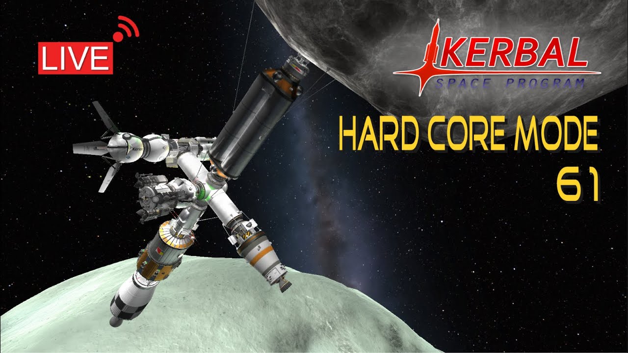 Orbital Construction Above Minmus | KERBAL SPACE PROGRAM Live Stream