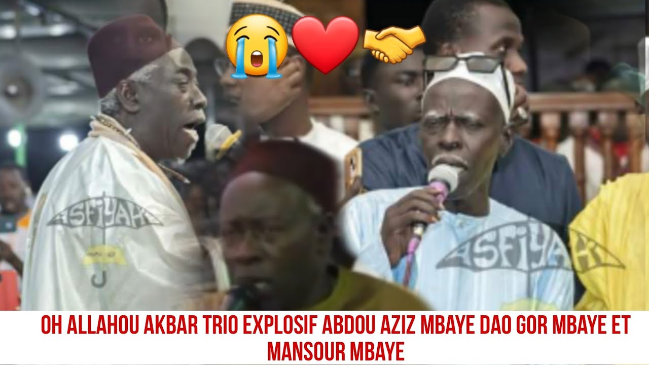 Allahou Akbar 😭 dioylo nagn talibé yii_ Abdou Aziz Mbaye, Dao gor Mbaye , elhadji Mansour Mbaye trio