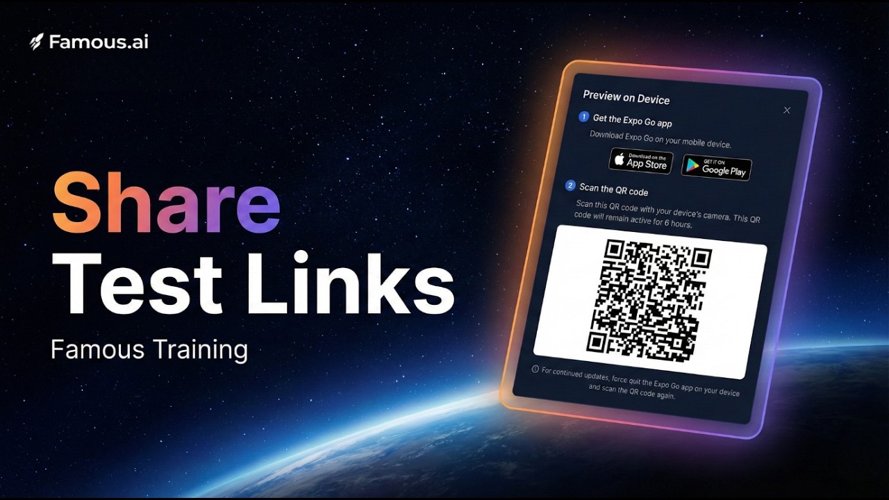 How to Share a Test Link for Your Famous.ai App