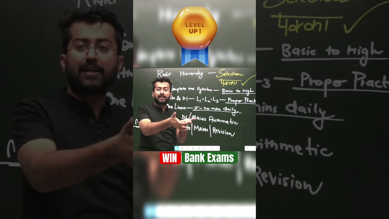 Win Bank Exams Like this | Right hierarchy | Aashish Arora #bankexam #studified #maths