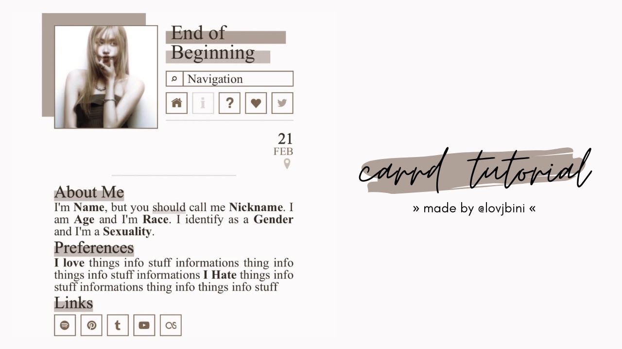 classy & minimalist carrd tutorial &mdash; &copy; crdais