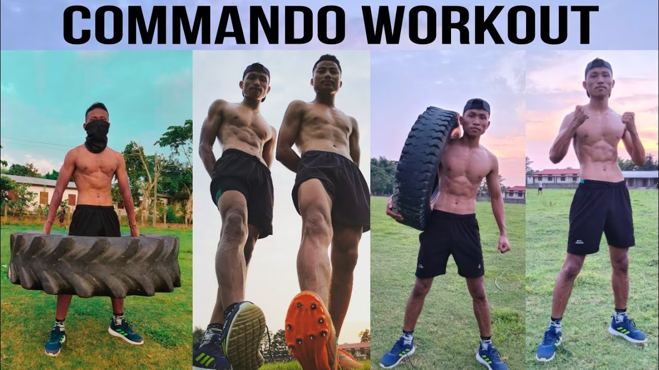 COMMANDO WORKOUT/ ASSAM POLICE COMMANDO BATTALION / NSG COMMANDO WROKOUT / FREE STYLE PUSH UP 🥷