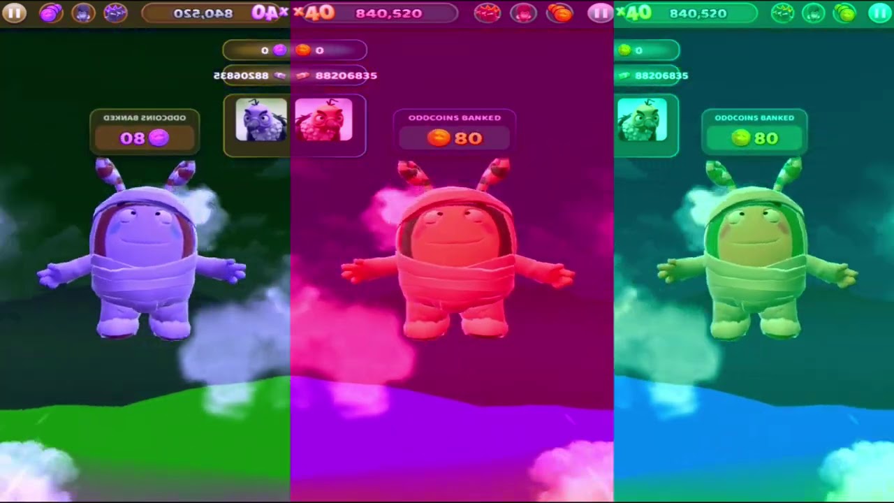 Sonic Dash & Oddbods Turbo Run Colors Reaction: Metal Sonic and Halloween Zee