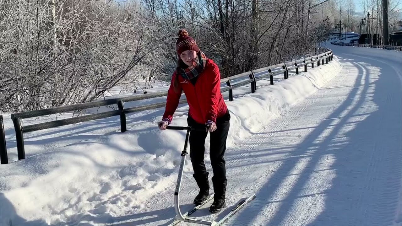 Kicksledding Anchorage Trails