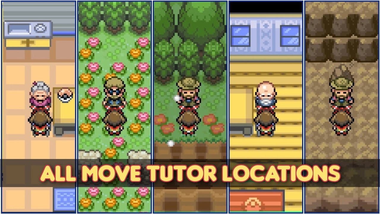 All Move Tutor Locations - Pokemon Hyper Emerald V5.6: Lost Artifacts