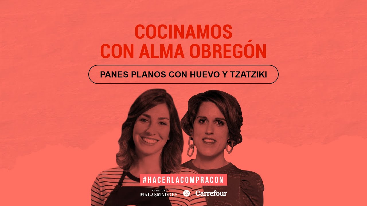 Panes planos con huevo y tzatziki