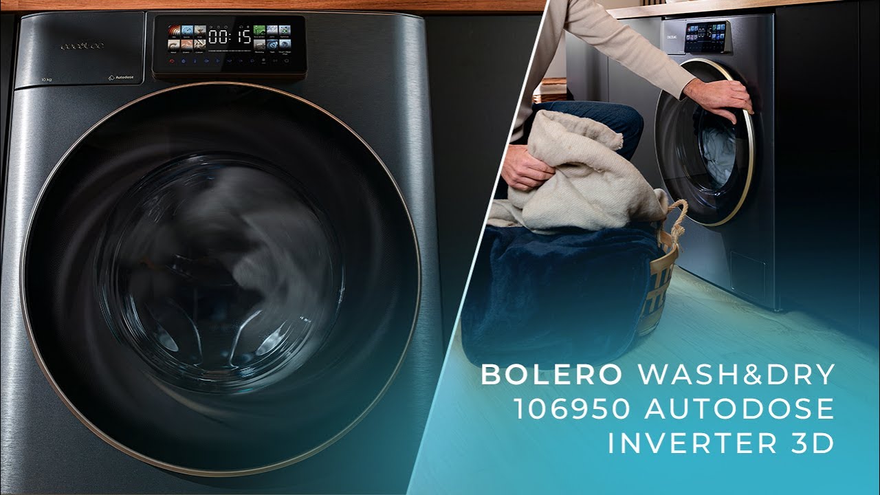 Máquinas de lavar e secar roupa Bolero Wash&Dry 106950 Autodose Inverter 3D