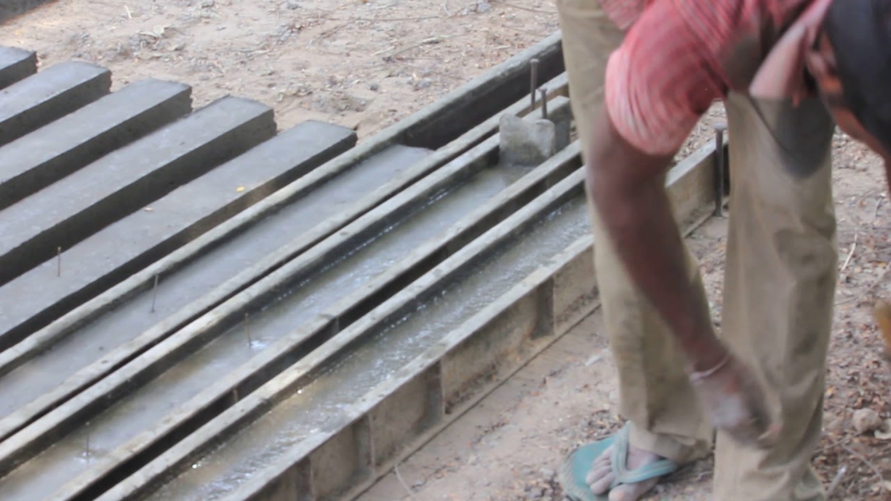 Making Cement Concrete Poles - Manual Method-2
