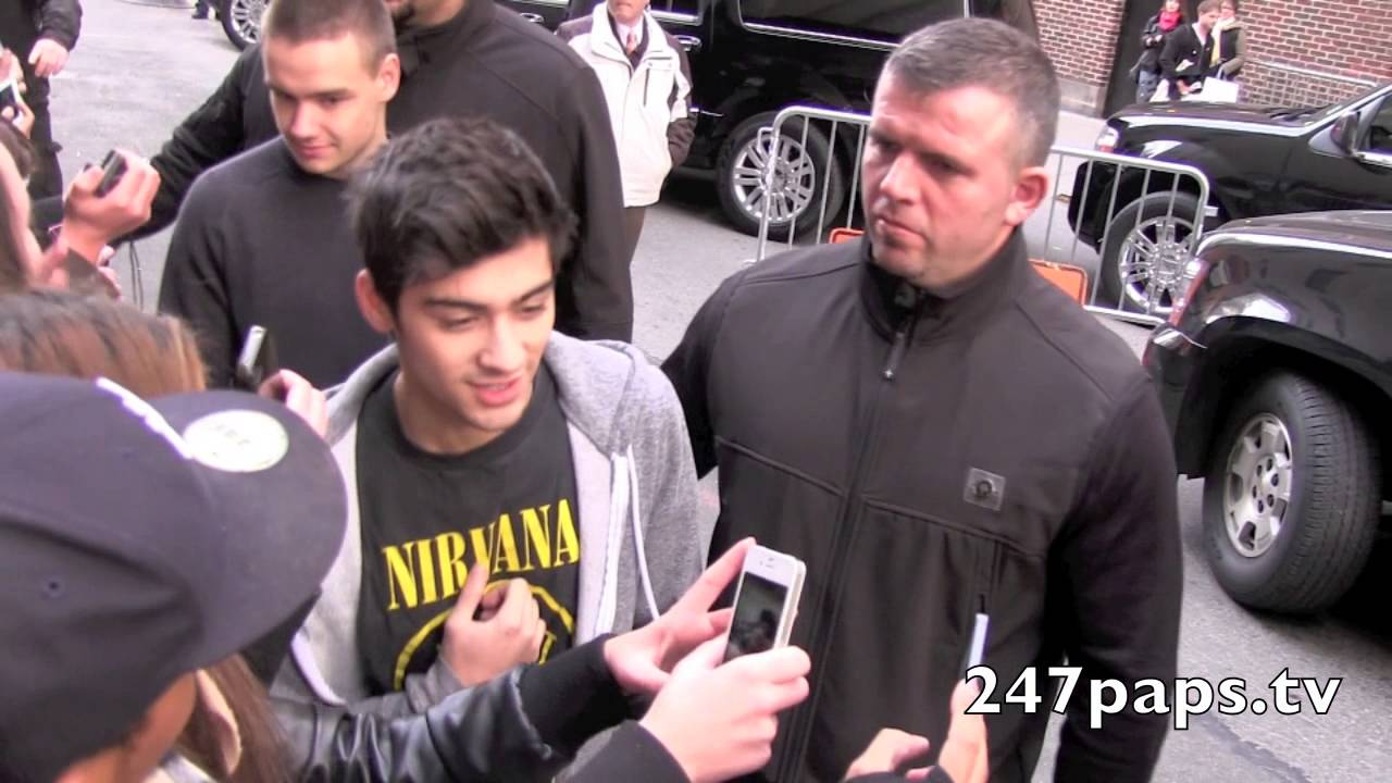 One Direction Leaving Letterman Show After Rehearsal in NYC Cam 2