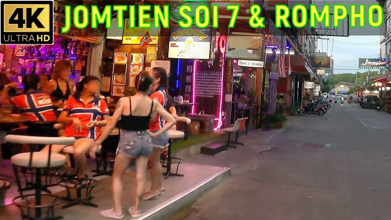 Jomtien Soi 7 Double Pass and Rompho Evening Drive   August 2023 Pattaya Thailand