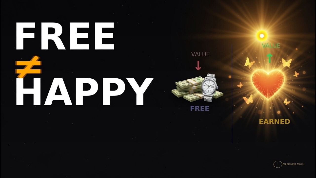 Why We Secretly Hate “Free” Rewards | Quick Mind Psych