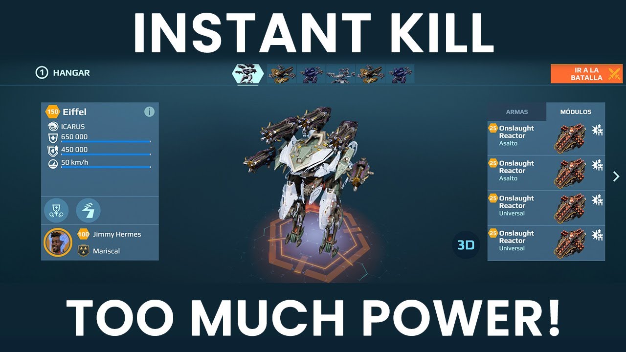 OMG! NEW TITAN EIFFEL MAXED with TONANS and FULGUR War Robots Gameplay