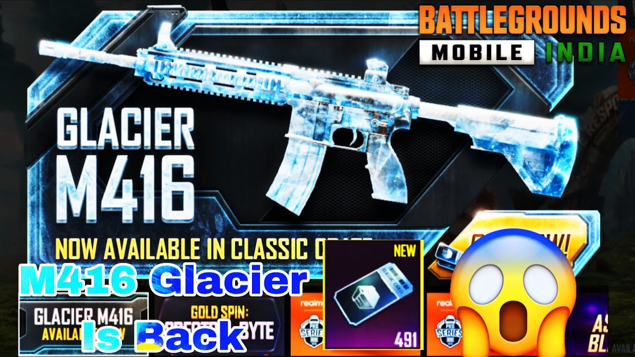 M416 Glacier Create Opening | 490+ Create Opening In Bgmi | Tips and Tricks