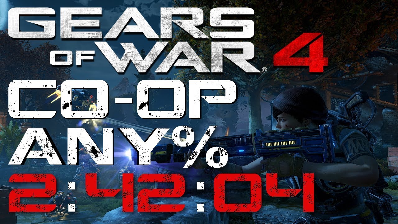 Gears 4 World Record Co-op Any% Speedrun - 2:42:04 Xbox RTA with JervaliN