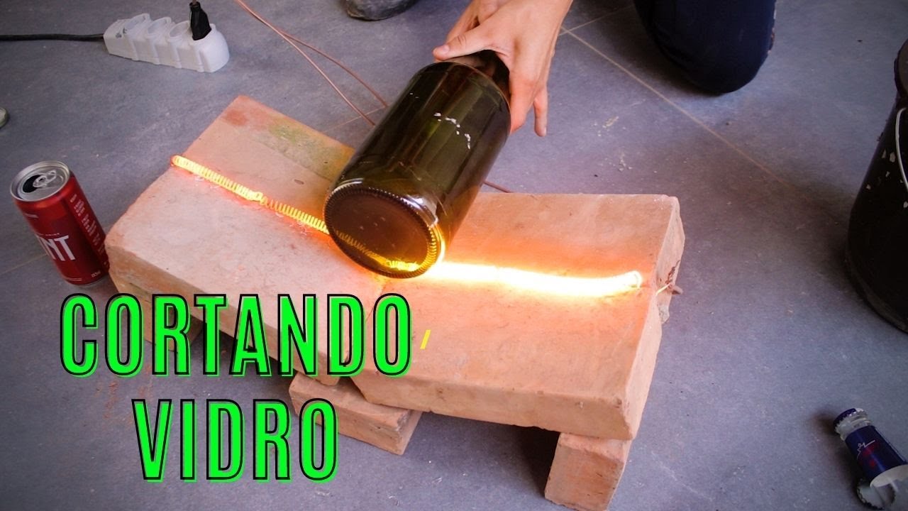 Como cortar garrafa vidro bem certinho usando resistência de chuveiro