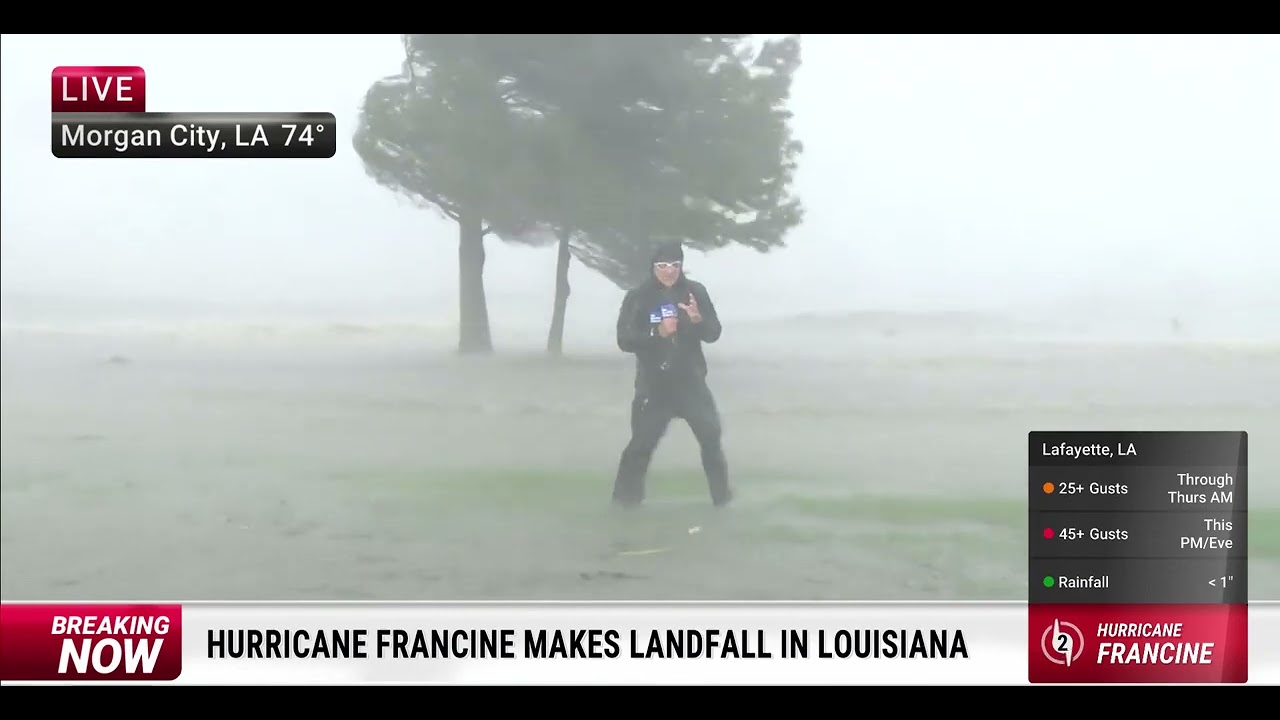 Hurricane Francine Makes Landfall in Louisiana