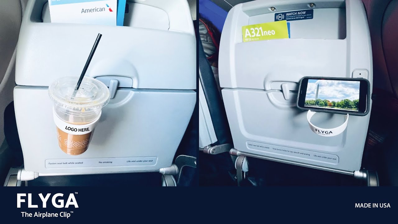 FLYGA Airplane Clip - A new and useful travel essential that helps brands connect with people