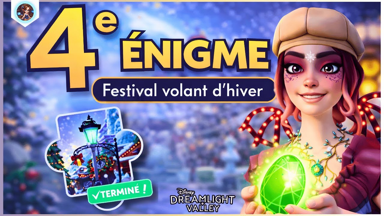 Festival volant d’hiver : résoudre la 4ᵉ énigme (lampadaires) | Disney Dreamlight Valley