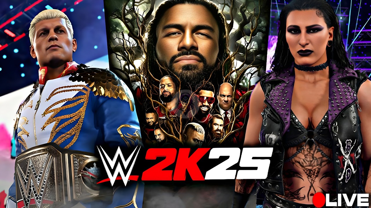 WWE 2K25 LIVE Gauntlet Match! 🔥 #romanreigns #rhearipley #wwe #wwe2k26 #shortsfeed #shorts