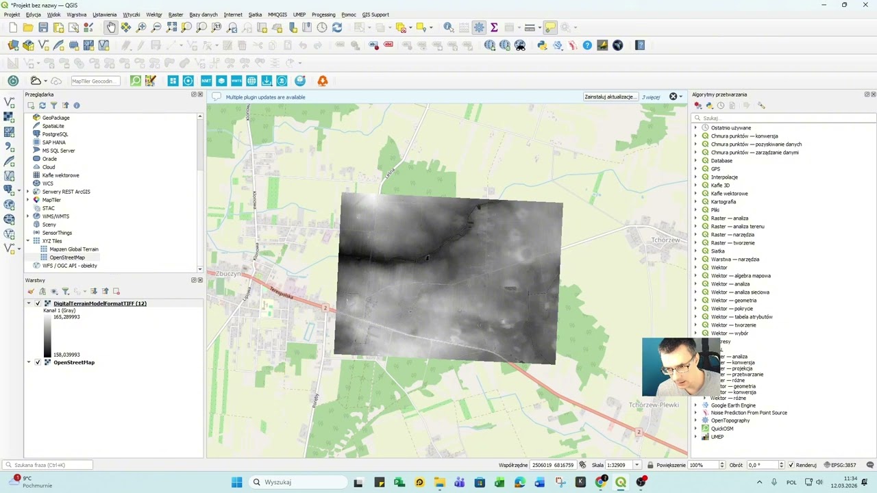 Plan Warstwicowy Dowolnego Miejsca w Polsce! #geoportal #geografia #działka #numerycznymodelterenu