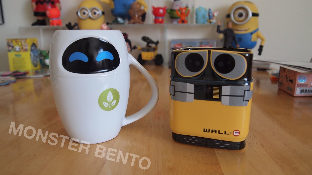 Disney Store - Wall-E & EVE Ceramic Mugs