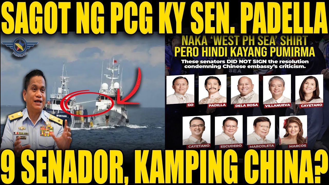 PCG SINAGOT SI SEN. PADILLA! BAKIT HINDI GUMANTI NG WATER CANNON | 9 SENADOR, KAMPING CHINA?