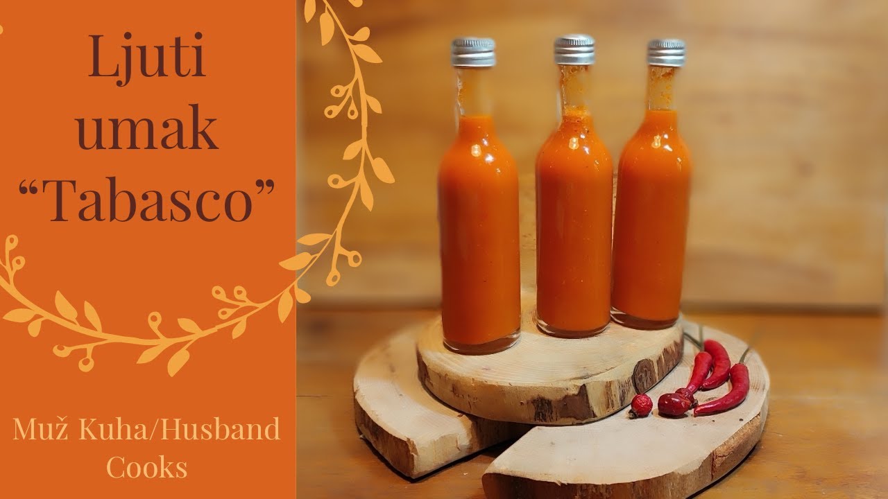 Domaći Ljuti umak Tabasco - kako se radi chilli sos recept