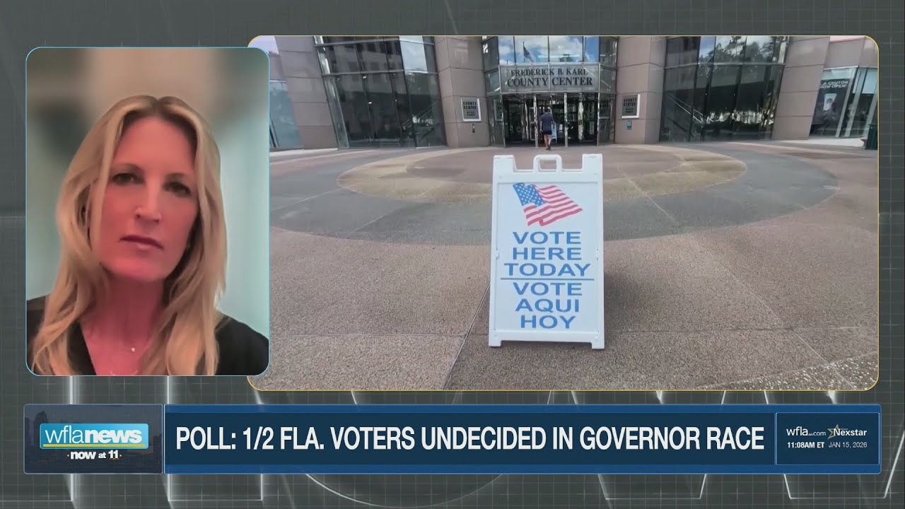 POLL: About 1/2 of Republican, Democrat voters undecided in Florida governor's race