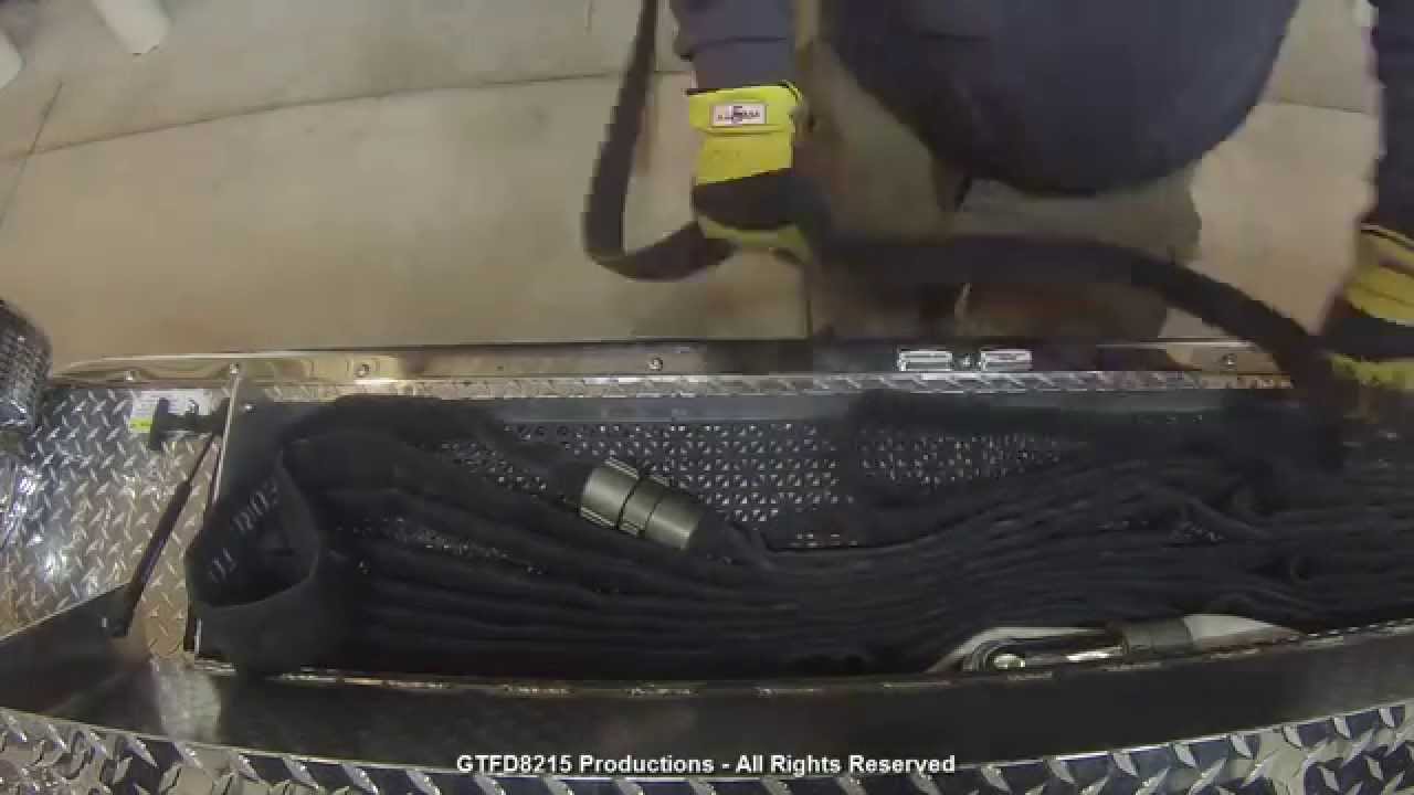 Firefighter Training Scorpion Hose Load - Simple Bumper Line / trash line load for rapid deployment