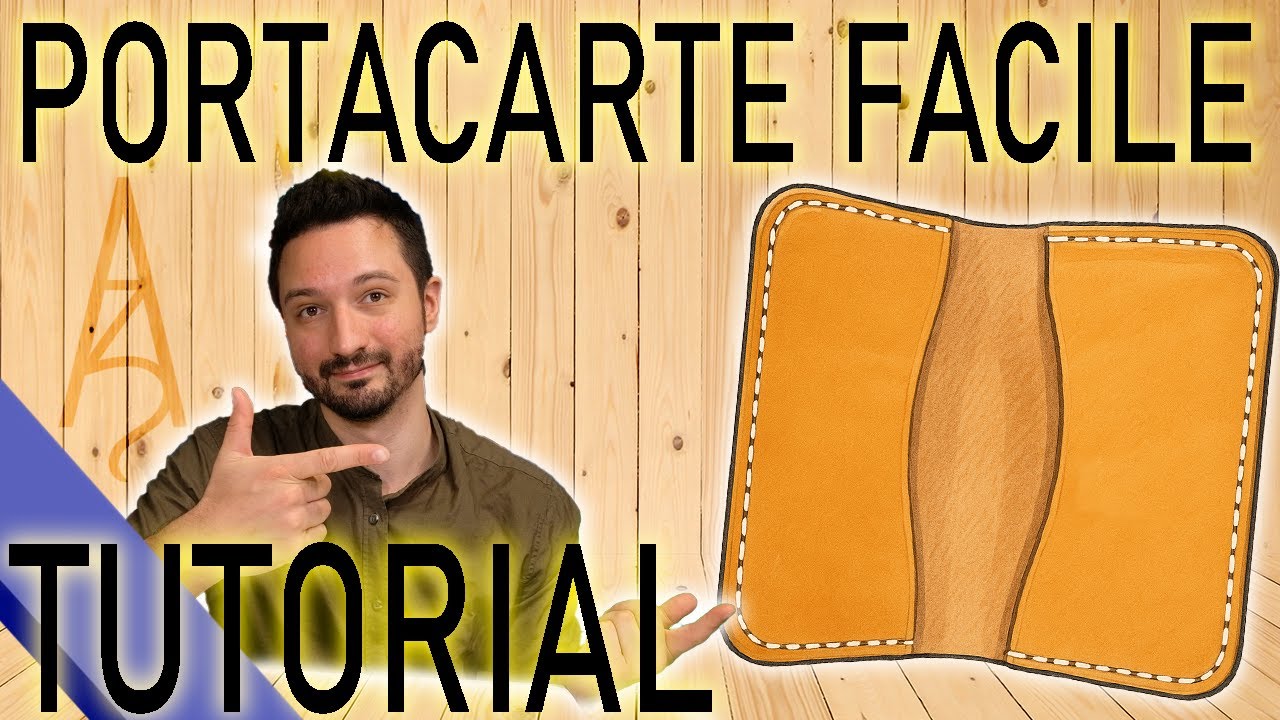 TUTORIAL Portacarte FACILISSIMO -  Il tuo primo progetto in cuoio
