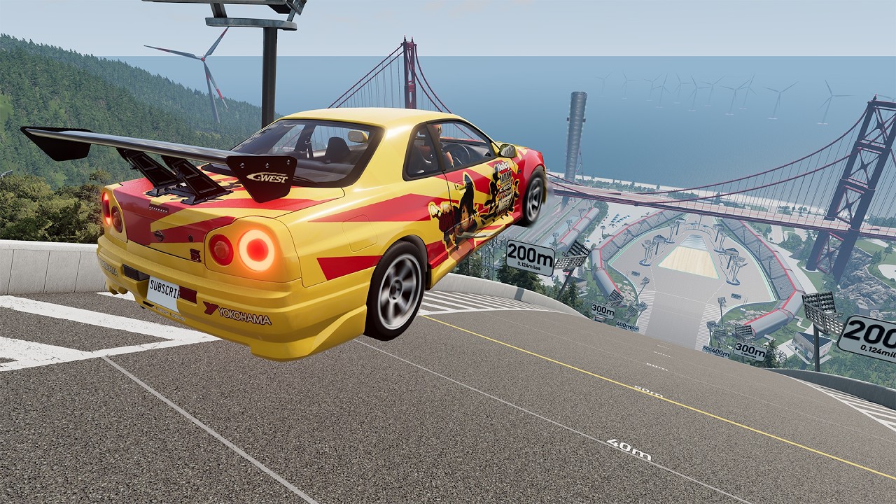 Big Ramp Car Jumps #5 | BeamNG Drive Realistic Crashes