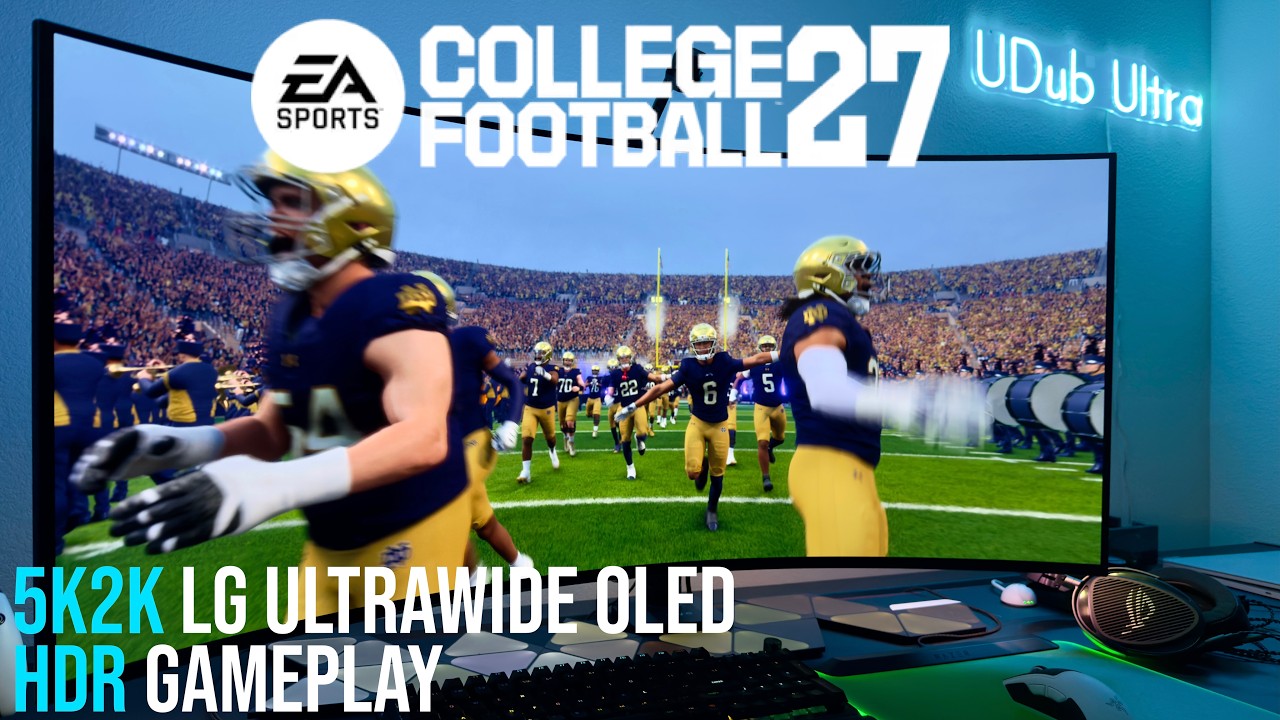 NCAA Football 27 is so AWESOME on the 2025 LG 45