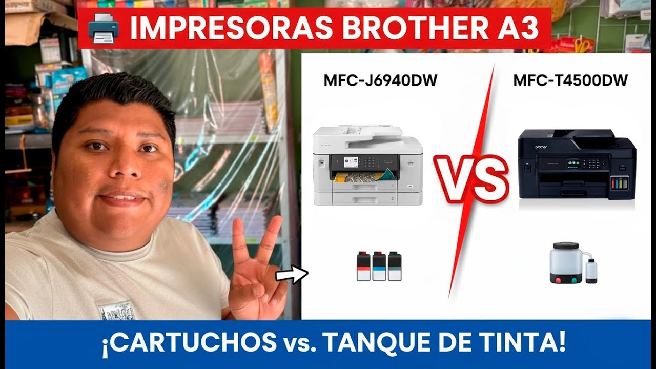 Brother MFC-J6940DW vs. MFC-T4500DW: ¿Cuál es la MEJOR Impresora A3 para tu Negocio? 🖨️