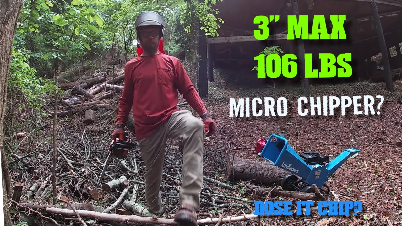Micro  Chipper: Landworks: Drum Style 7hp