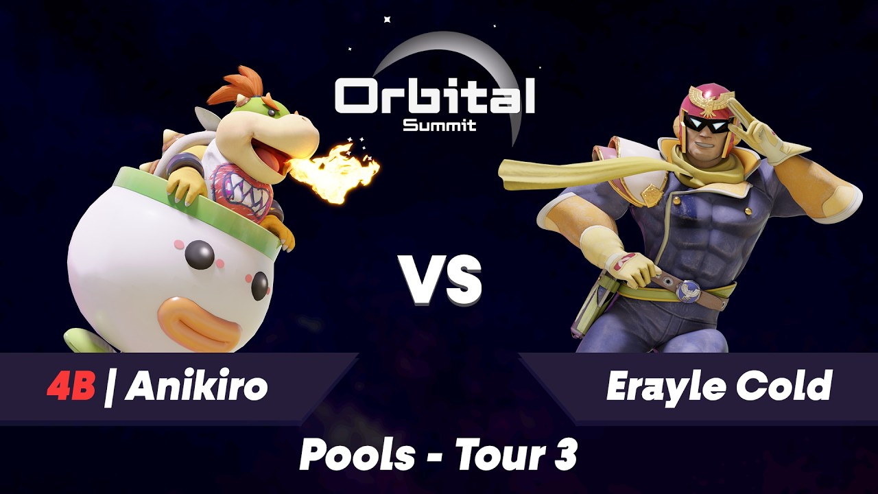 Orbital Summit #1 Pools - T3 4B | Anikiro (Bowser Jr.) vs Erayle Cold (Captain Falcon)