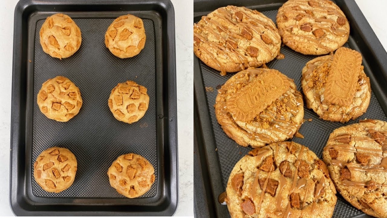 كوكيز اللوتس و القرفه لازم تجربوهاا🍪 Lotus Cookies by Sara Hijab