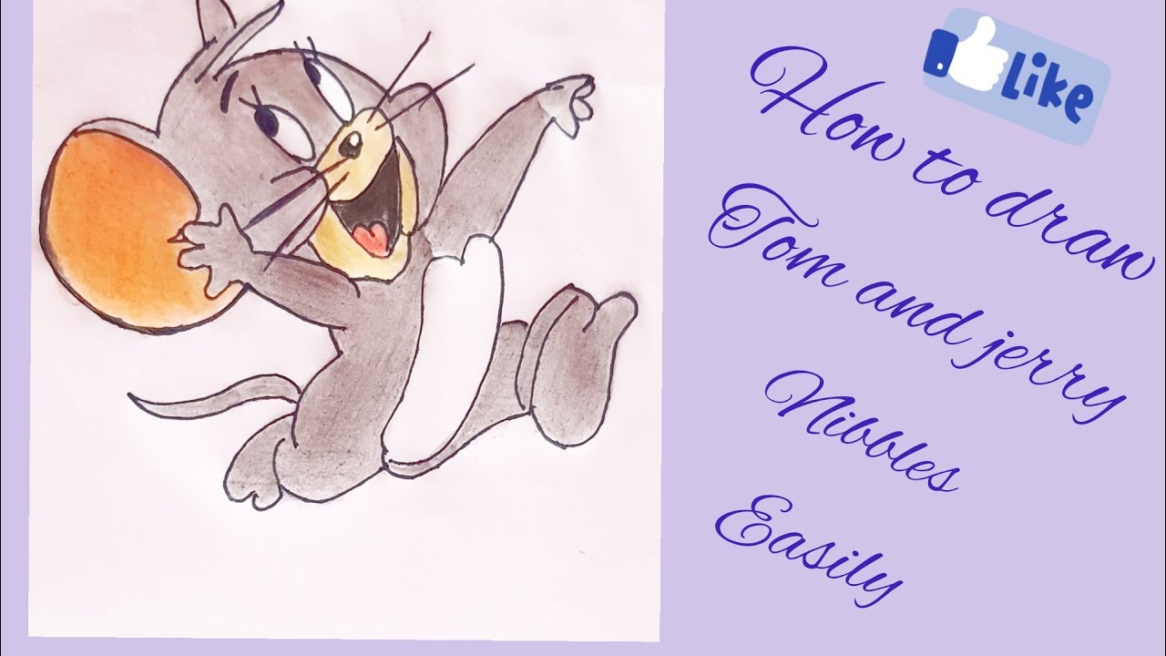 How to draw cartoon character  nibbles (Tuffy ) | Tom and jerry | easily |step by step |
