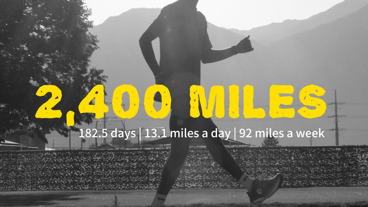Running 2,400 miles in 6 Months 