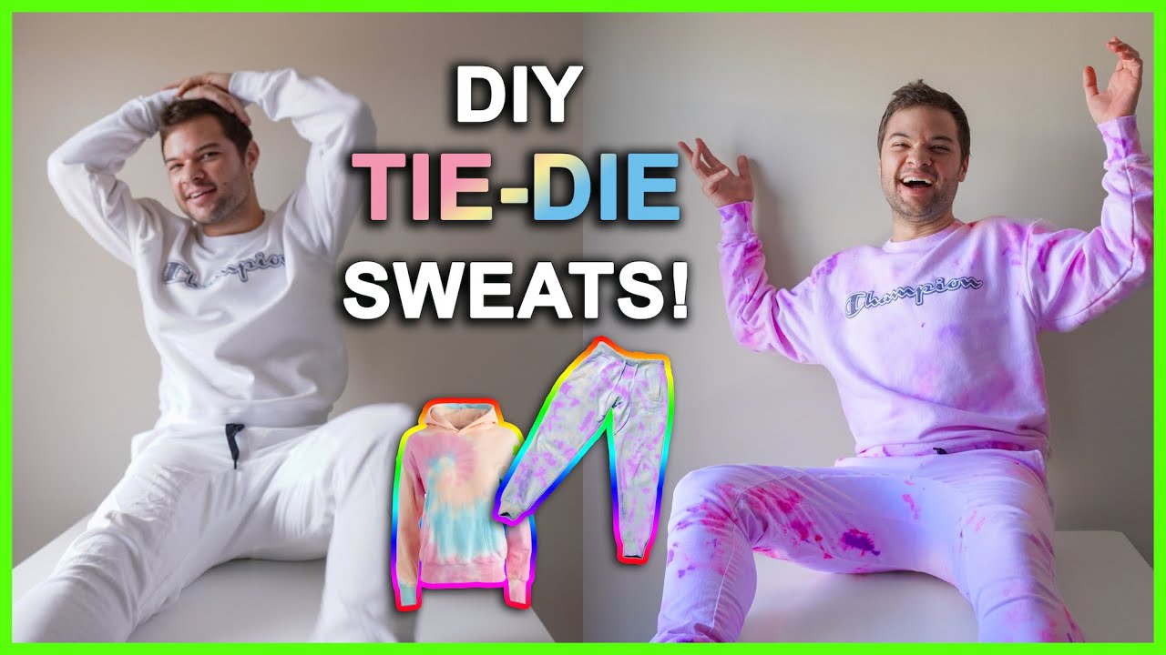 How To: DIY Tie Dye Sweatsuit from Tik Tok!
